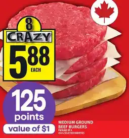 Food Basics MEDIUM GROUND BEEF BURGERS offer