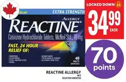Food Basics REACTINE ALLERGY offer