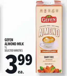 Metro GEFEN ALMOND MILK offer