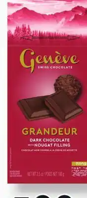 Metro GENÈVE CHOCOLATE BAR offer