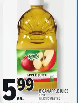 Metro B'GAN APPLE JUICE offer