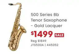 Long & McQuade 500 Series Bb Tenor Saxophone offer