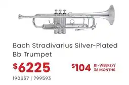 Long & McQuade Bach Stradivarius Silver-Plated Bb Trumpet offer