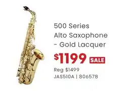 Long & McQuade 500 Series Alto Saxophone - Gold Lacquer offer