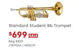 Long & McQuade Standard Student Bb Trumpet offer