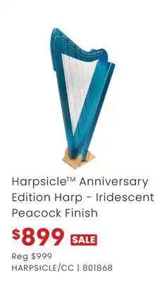 Long & McQuade Harpsicle Anniversary Edition Harp - Iridescent Peacock Finish offer