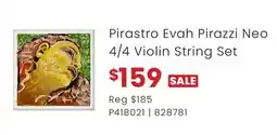 Long & McQuade Pirastro Evah Pirazzi Neo 4/4 Violin String Set offer