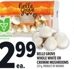 Metro BELLE GROVE WHOLE WHITE OR CREMINI MUSHROOMS offer