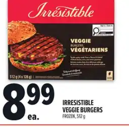 Metro IRRESISTIBLE VEGGIE BURGERS offer