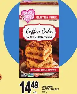 Metro XO BAKING COFFEE CAKE MIX offer