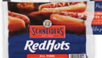 Metro MAPLE LEAF TOP DOGS OR SCHNEIDERS RED HOTS OR FROZEN MEAT PIES offer