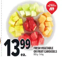 Metro FRESH VEGETABLE | FRUIT CAROUSELS offer