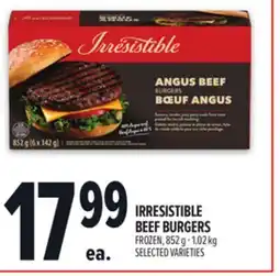 Metro IRRESISTIBLE BEEF BURGERS offer