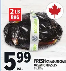 Metro FRESH CANADIAN COVE ORGANIC MUSSELS offer