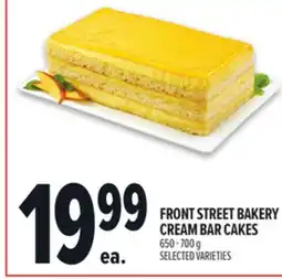 Metro FRONT STREET BAKERY CREAM BAR CAKES offer