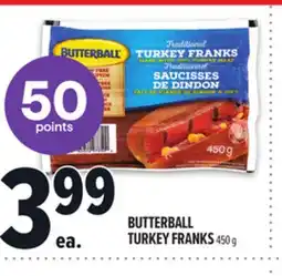 Metro BUTTERBALL TURKEY FRANKS offer