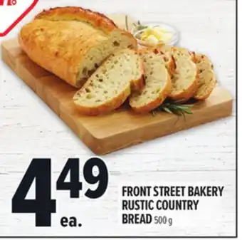 Metro FRONT STREET BAKERY RUSTIC COUNTRY BREAD offer