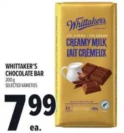 Metro WHITTAKER'S CHOCOLATE BAR offer