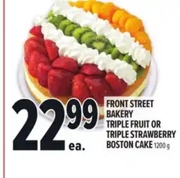 Metro FRONT STREET BAKERY TRIPLE FRUIT OR TRIPLE STRAWBERRY BOSTON CAKE offer