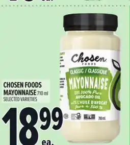 Metro CHOSEN FOODS MAYONNAISE offer