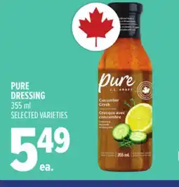 Metro PURE DRESSING offer