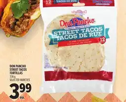 Metro DON PANCHO STREET TACOS TORTILLAS offer