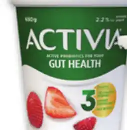 Metro ACTIVIA YOGOURT TUBS offer
