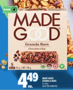 Metro MADE GOOD GRANOLA BARS offer