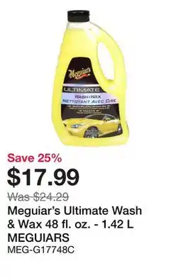 Bumper to Bumper Meguiar's Ultimate Wash & Wax 48 fl. oz offer