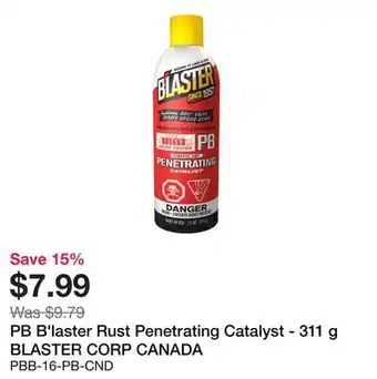 Bumper to Bumper PB B'laster Rust Penetrating Catalyst offer