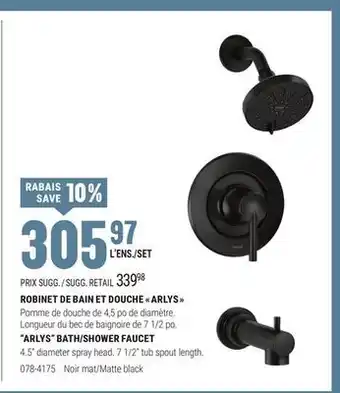 BMR ROBINET DE BAIN ET DOUCHE  ARLYS  offer