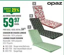 BMR COUSSIN DE CHAISE LONGUE offer
