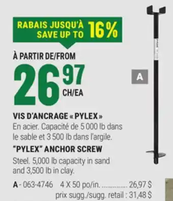 BMR VIS D'ANCRAGE  PYLEX  offer
