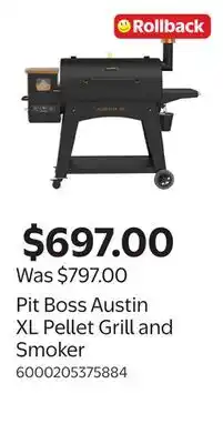Walmart Pit Boss Austin XL Pellet Grill and Smoker offer