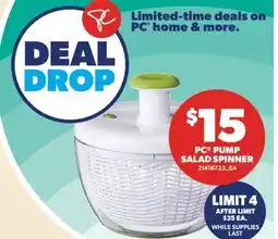 Valu-mart PC PUMP SALAD SPINNER offer