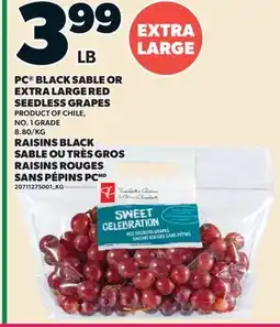 Valu-mart RAISINS BLACK SABLE OU TRÈS GROS RAISINS ROUGES SANS PÉPINS PC offer