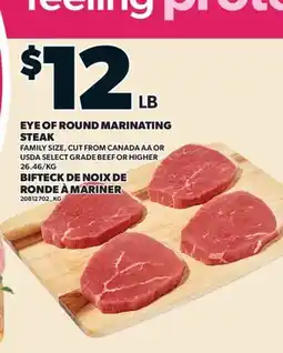 Valu-mart BIFTECK DE NOIX DE RONDE À MARINER offer