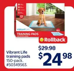 Walmart Vibrant Life training pads offer