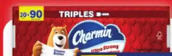 Walmart Charmin bathroom tissue 30 triple rolls offer