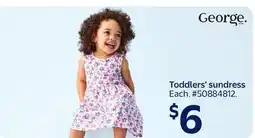Walmart George Toddler's sundress offer