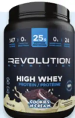 Walmart Revolution Nutrition High Whey protein powder offer