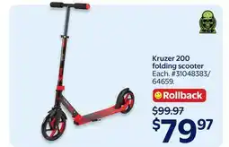Walmart Kruzer 200 folding scooter offer