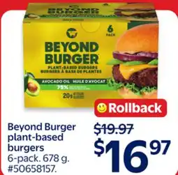 Walmart Beyond Burger plant-based burgers offer