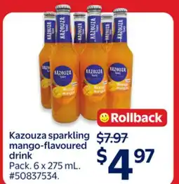 Walmart Kazouza sparkling mango-flavoured drink offer