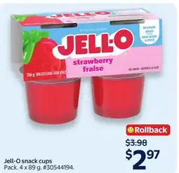 Walmart Jell-O snack cups Pack offer