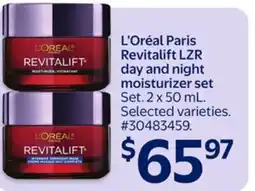 Walmart L'Oréal Paris Revitalift LZR day and night moisturizer set offer