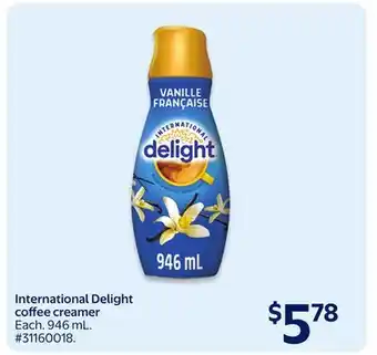 Walmart International Delight coffee creamer offer
