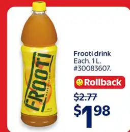 Walmart Frooti drink offer