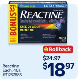 Walmart Reactine offer
