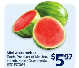 Walmart Mini watermelon offer
